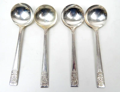 1M Inauguration Pattern Flatware National Silver Co 4 Spoons Set - Image 1 of 3