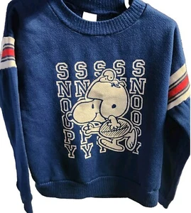 Suéter de manga larga Rob Roy vintage 1965 Snoopy Football para niño talla 7 (L), usado en excelente estado - Imagen 1 de 9