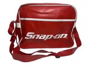Vintage Snap On Shoulder Bag Leather Mailer Bag With Strap - Picture 1 of 23