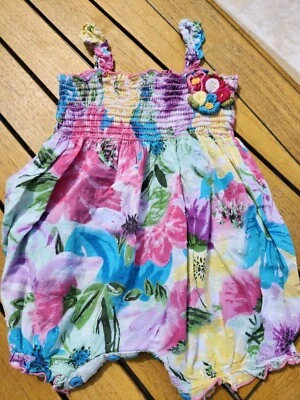 Mameluco Floral Baby Nay Niña Talla 18 M 1 Pieza Multicolor Flores Florales Foto 1 de 2