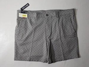 Clearance- Size 40 Roundtree & Yorke Khaki Shorts 7" Inseam Stretch Silver Cloud - Picture 1 of 5