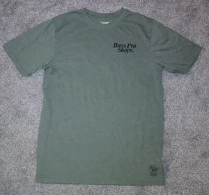 Bass Pro Shop Green Tee Shirt Short Sleeve Celebrating 50 Years Size Medium - Picture 1 of 9