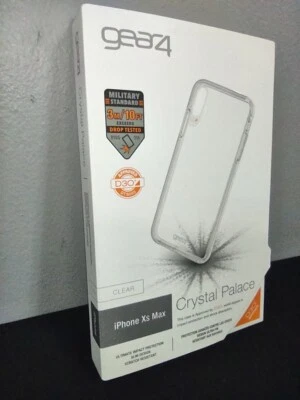 Gear4 Crystal Palace Apple iPhone XS Max Thin Clear Case Protector Skin, *READ* - Image 1 of 4