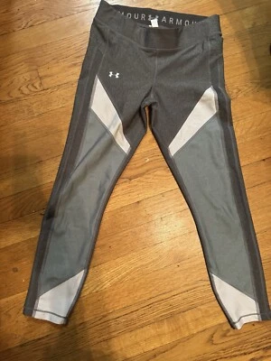 Under Armour Women's HeatGear Color Blocked Ankle Crop Medium - Image 1 of 4