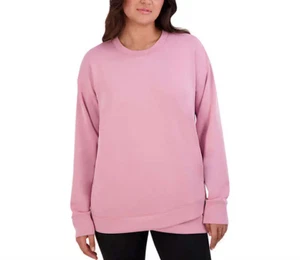 NWT SAGE Women's Long Sleeve Tunic Top Pocket Sweatshirt Pink Size S $60 8D041 - Picture 1 of 3