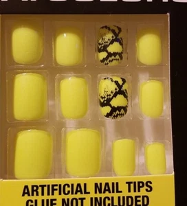 L.A. Colors Nails On! 24 Fake Glue On Nails Short Square Tip- Exhilarate - Picture 1 of 7