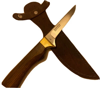 Vintage Winfield Super Stainless Fixed Blade  Hunting Knife Japan With Sheath - Image 1 of 4