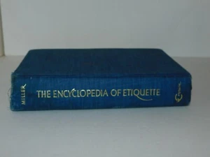 Encyclopedia of Etiquette LLewellyn Miller 1968 Decorative Vintage Blue Book - Picture 1 of 10