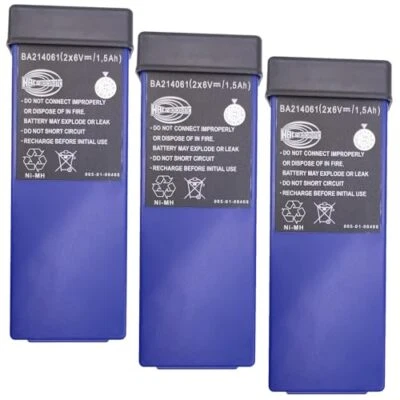 3x BA214061 6V HBC Radiomatic Rechargeable Battery for FUB10AA MN471560 Battery - Image 1 of 4