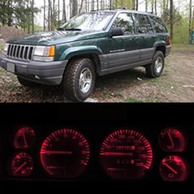 Gauge Cluster LED Dashboard Bulbs Red Kit For Jeep 1984-1996 Cherokee Wagoneer - Image 1 of 4