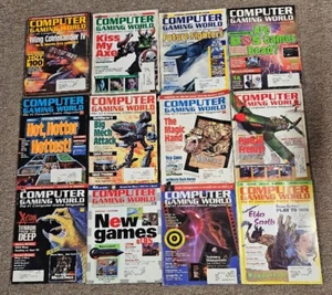 Lot of 12: Computer Gaming World Magazines #126-137. FULL 1995 YEAR! See Pics! - Picture 1 of 17