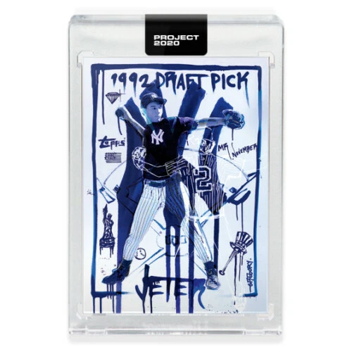 2020 Topps Project 2020 Card #93 -1993 DEREK JETER by Gregory Siff WITH BX - Image 1 of 1