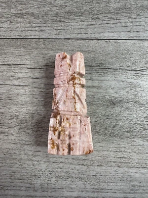 Rose Pink Brown Marble / Onyx Stone Replacement Bishop Chess Piece - Image 1 of 4
