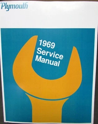 Plymouth Shop 1969 manual de servicio Hemi GTX Road Runner 340 Barracuda Sport Fury Foto 1 de 2