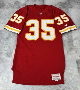 Camiseta deportiva vintage años 80 90 Christian Okoye Wilson Kansas City Chiefs para hombre talla 42” - Imagen 1 de 9