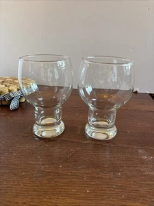 Vtg Federal Glass Set of 3 5in Clear Hollow Stem 16oz. Beer Glass or Soda - Picture 1 of 5