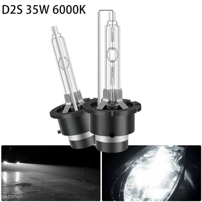 Car Headlight Bulb Xenon Lamp 35w Lo/hi Beam Pair Replacement Vehicle 12V - Image 1 of 4