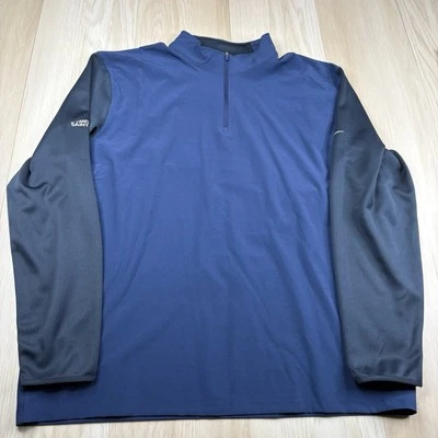 Nike Golf Blue 1/4 Zip Pullover Sweatshirt Men’s Size XXL 2XL 746102-410 NEW - Image 1 of 4
