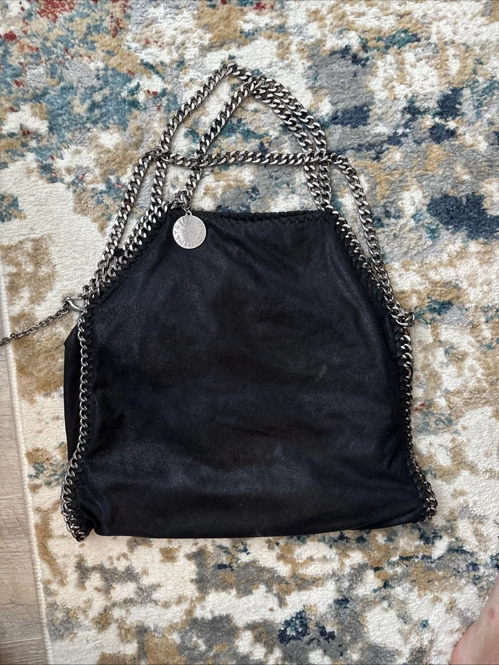 Authentic Stella McCartney Falabella Large Black Hand Bag - Image 1 of 2