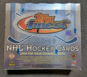 1998-99 TOPPS FINEST HOCKEY, BOX FACTORY SEALED. - Picture 1 of 3
