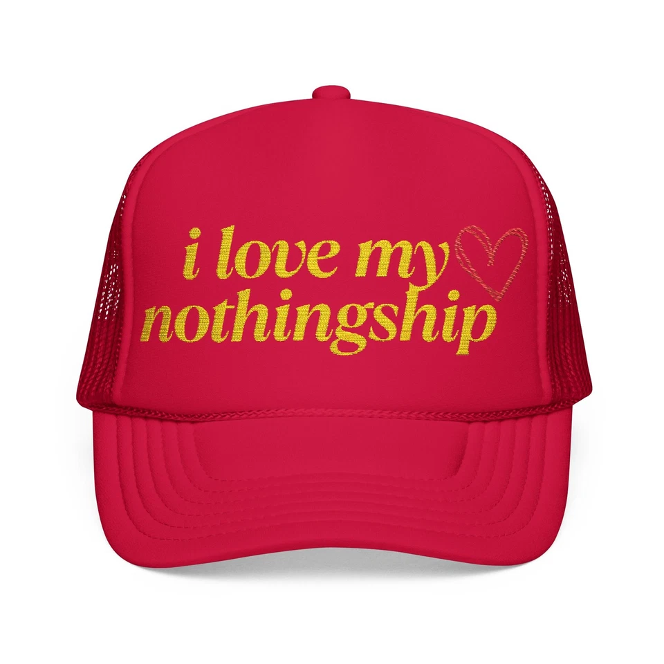 Chapéu bordado 100% poliéster i love my nothingship | Headwear personalizado - Imagem 1 de 1