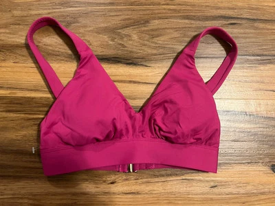Top de bikini Anne Cole. Rosa liso, talla XS, nuevo sin etiquetas Foto 1 de 3