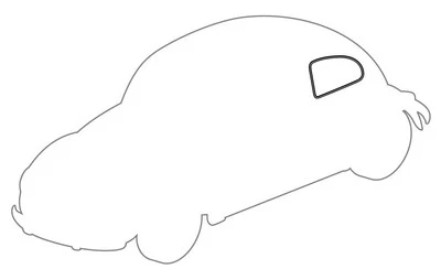 Sello para ventana del cuarto trasero de lujo borde de metal adecuado para VW Beetle 113845322D Foto 1 de 3