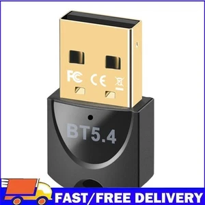 USB Bluetooth-Compatible 5.4 Adapter Music Audio Receivers Black for PC Laptop - Afbeelding 1 van 12