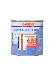 Wilckens Fenster & Türenlack 2in1 seidenmatt weiß Farbe Lackfarbe Malerfarbe - Bild 1 von 3