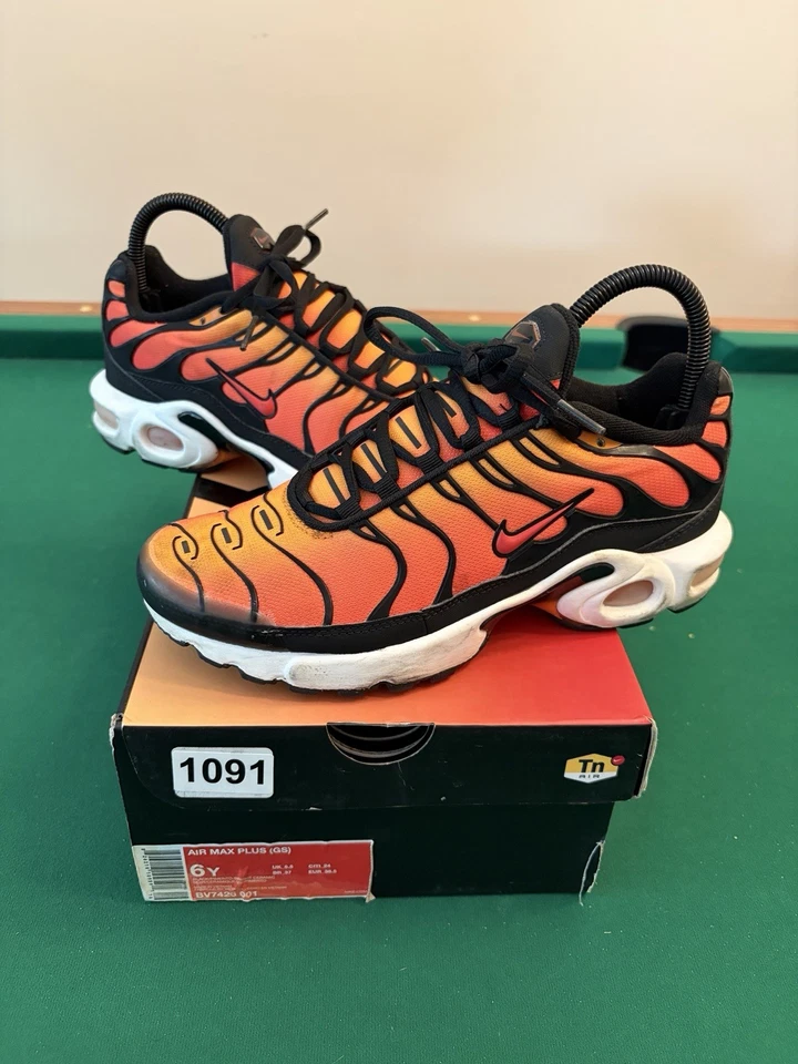 Nike Air Max Plus Sunset GS Niños Talla 6Y Tenis Atléticos Zapatos BV7426-001 2018 Foto 1 de 4