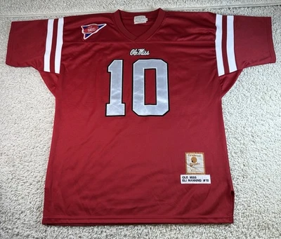 VTG Ole Miss Eli Manning #10 Replica Jersey Gridiron Gear Size 48 - Image 1 of 4