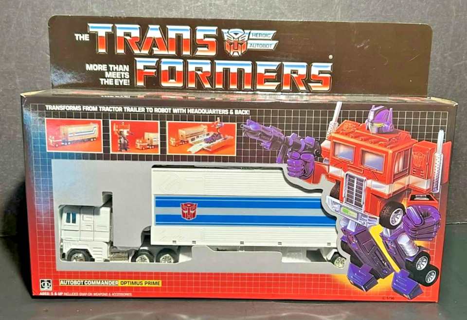 Transformers G1 White Optimus Prime Transforming Toy Figure K.O. U.S. seller - Image 1 of 4