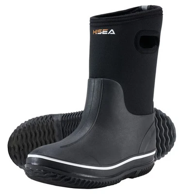 HISEA Kids Rain Boots w/Handles Waterproof Non-Slip Playing Camping Mud Boots - Image 1 of 4