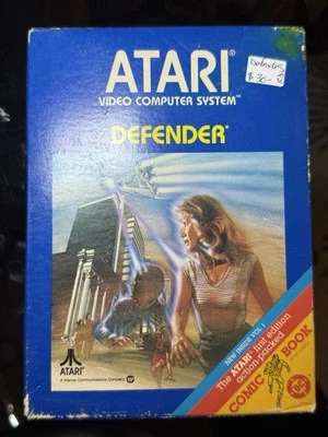 Defender (Atari 2600, 1981) By Atari (Box, Cartridge & Manual) Sealed - Image 1 of 3