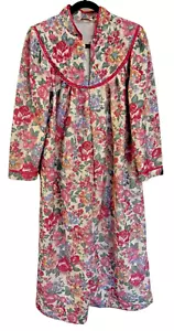 Vestido Vintage Cachet Floral 1/2 Cremallera Frontal Terciopelo Satinado Ribete Talla Pequeña? LS - Imagen 1 de 11