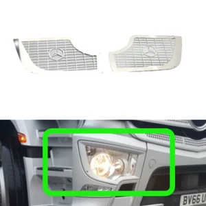 Front Scheinwerfergitter für Mercedes Actros MP4 / MP5 aus Inox Edelstahl 2-tlg - Zdjęcie 1 z 2