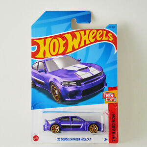 Hot Wheels 20 Dodge Charger Hellcat Purple Then and Now 2023 N Case