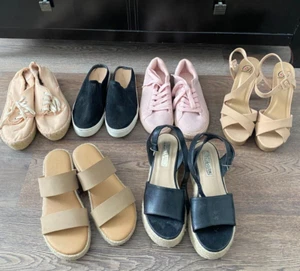 Nautica, Forever 21, Diva & More Ladies Shoes & Sneakers PreOwned S-7 - Picture 1 of 9