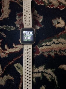 🔥 White And Gold Android iOS Smart Watch Smart wristband 3 App - Picture 1 of 5