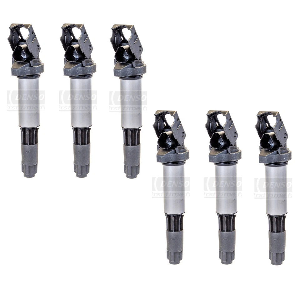 Комплект из 6 катушек прямого зажигания Denso для BMW E46 E64 E66 325Ci 330i 525i L6 - Изображение 1 из 1