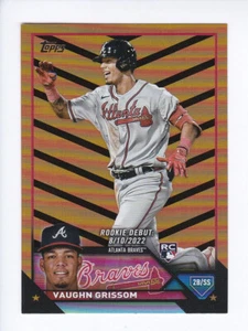 2023 Topps Update Series #US24 VAUGHN GRISSOM Rookie Debut ORANGE & BLACK - Picture 1 of 3