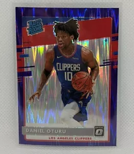 Daniel Oturo 2020-21 Panini Donruss Optic #183 clasificación RC novato púrpura Prizm - Imagen 1 de 2