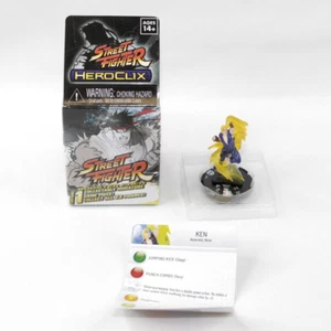 Street Fighter Heroclix #001 Ken Figure with Box and Card 2011 Capcom Wizkids - Picture 1 of 6