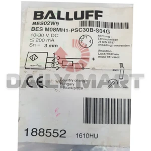 New In Box BALLUFF BES02W9 BES M08MH1-PSC30B-S04G Proximity Sensor Switch - Picture 1 of 2