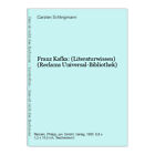 Franz Kafka: (Literaturwissen) (Reclams Universal-Bibliothek) Schlingmann, Carst