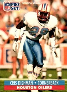 1991 NFL Pro Set Cris Dishman Houston Oilers Cornerback #514 - Picture 1 of 2