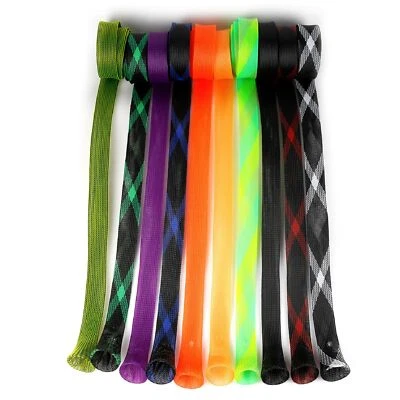 10x Rutensocke Angelrutenhülle Rutenabdeckung geflochtenes Netz Rutenschutz Rutenhandschuhe - Bild 1 von 4