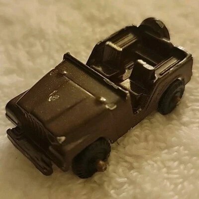 vintage 1950s Midgetoy DIE CAST JEEP Brown - Image 1 of 4