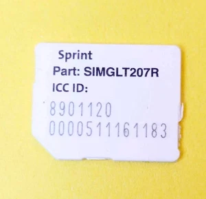 USED SPRINT MICRO SIM CARD RESTORING TEST CELL PHONE BYPASS UNLOCK UNLOCKING - Picture 1 of 2