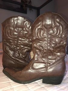Madden Girl brown cowboy boots for women size 7m - Picture 1 of 4
